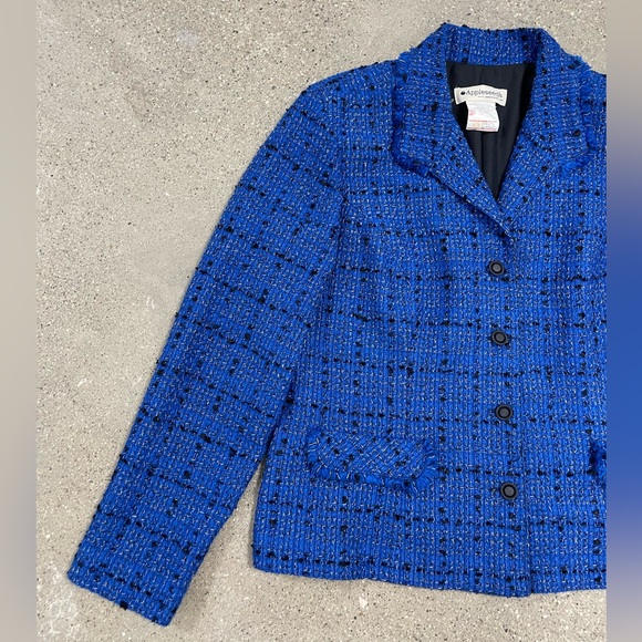 Vintage Formal or Business Casual APPLESEED 2 Piece LUXURY SUIT Blazer & Skirt - Picture 6 of 15